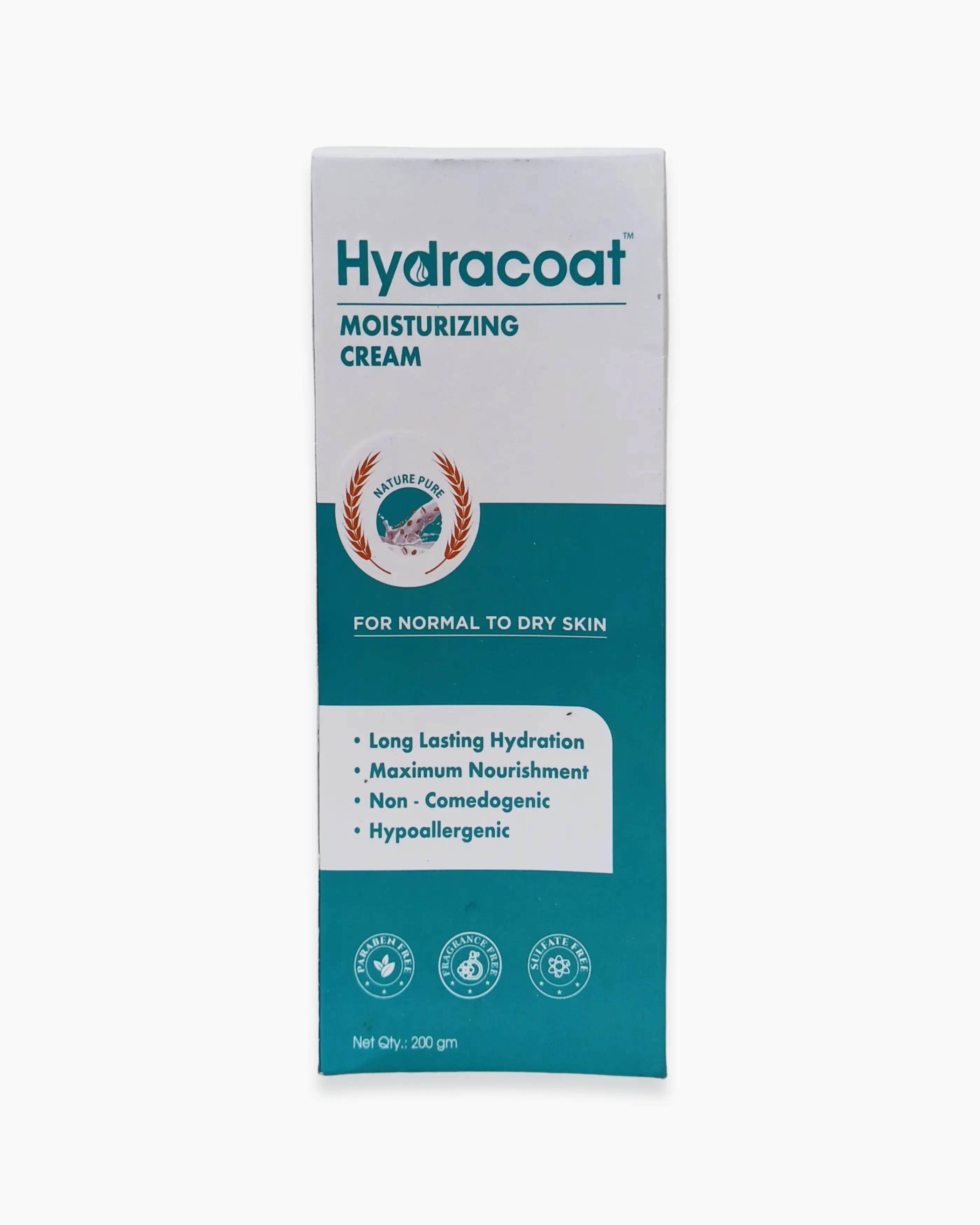 Hydracoat Moisturizing Cream Front With All